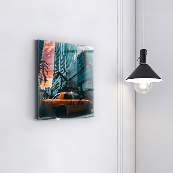 Szögletes fali üvegóra Miami, Florida