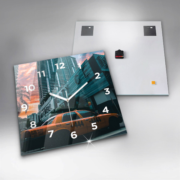 Szögletes fali üvegóra Miami, Florida