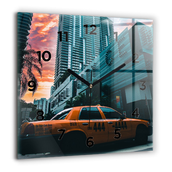 Szögletes fali üvegóra Miami, Florida