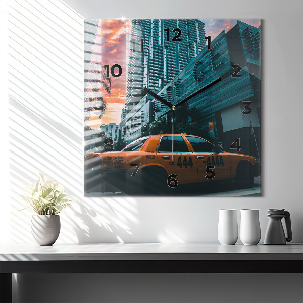 Szögletes fali üvegóra Miami, Florida