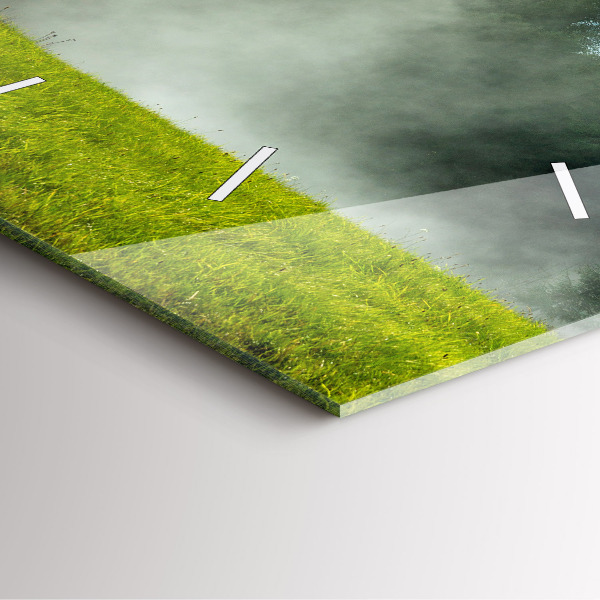 Szögletes fali üvegóra Hegyi táj