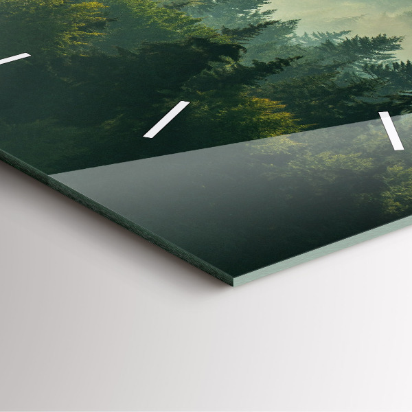 Szögletes fali üvegóra Sunrise Beszkidek