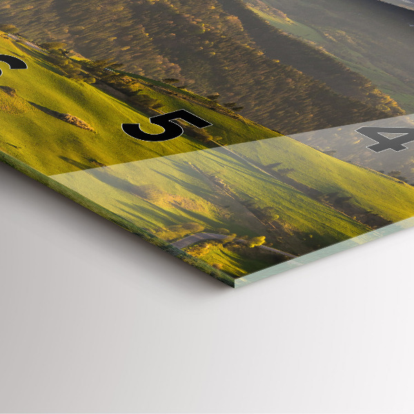 Szögletes fali üvegóra Pieniny – Wysoki Wierch