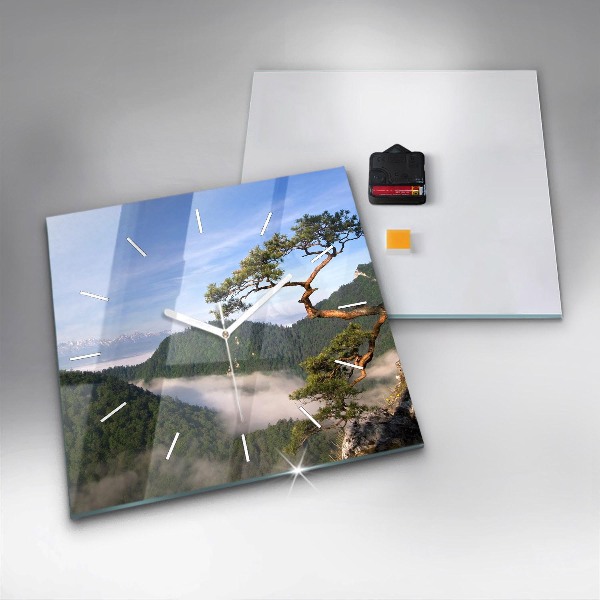 Szögletes fali üvegóra Sokolica csúcs a Pieniny-hegységben