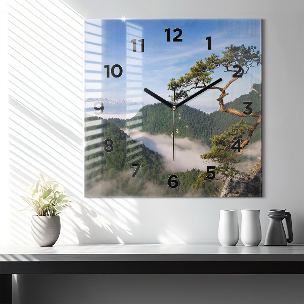 Szögletes fali üvegóra Sokolica csúcs a Pieniny-hegységben