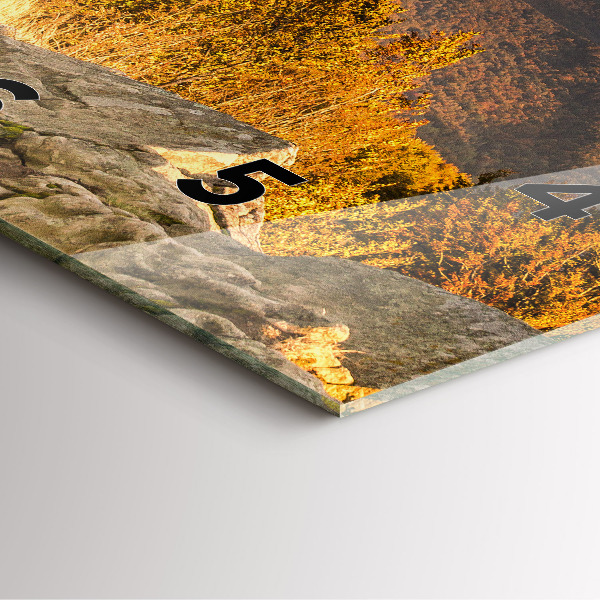 Szögletes fali üvegóra Bieszczady-hegység