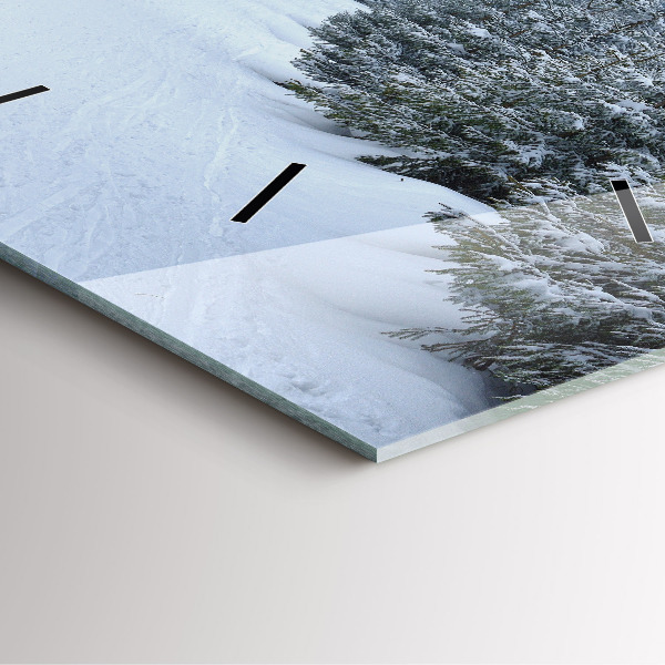 Szögletes fali üvegóra Cseh óriáshegység télen