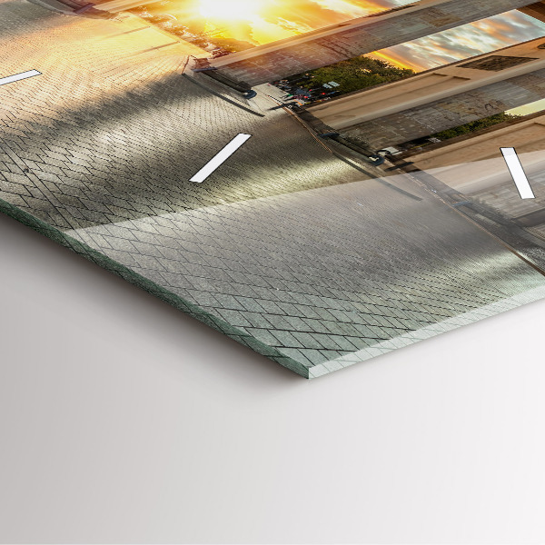 Szögletes fali üvegóra Brandenburgi kapu Berlinben