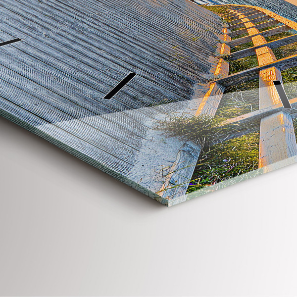 Szögletes fali üvegóra Tengerparti nyaralás