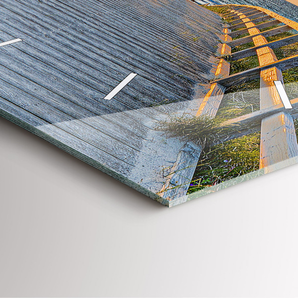 Szögletes fali üvegóra Tengerparti nyaralás