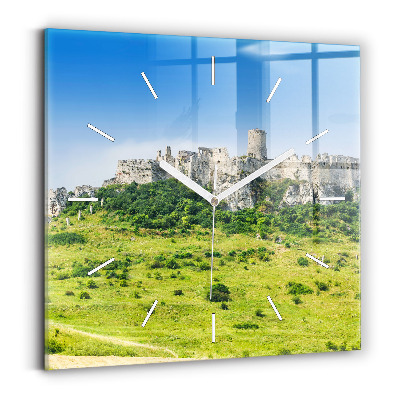 Szögletes fali üvegóra Szepesi vár Szlovákiában