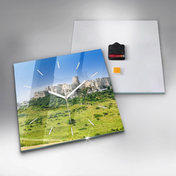 Szögletes fali üvegóra Szepesi vár Szlovákiában