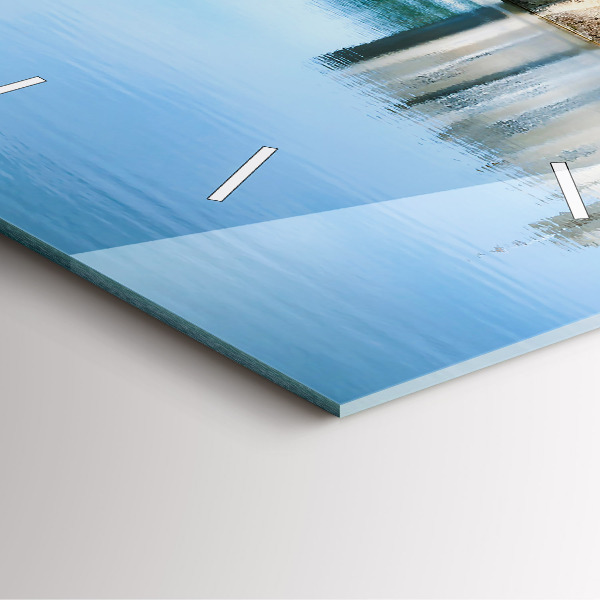 Szögletes fali üvegóra Leedsi kastély