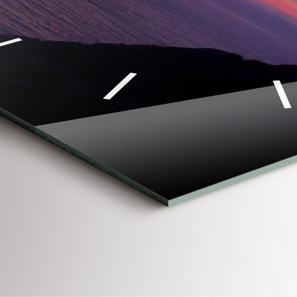 Szögletes fali üvegóra Kőfej