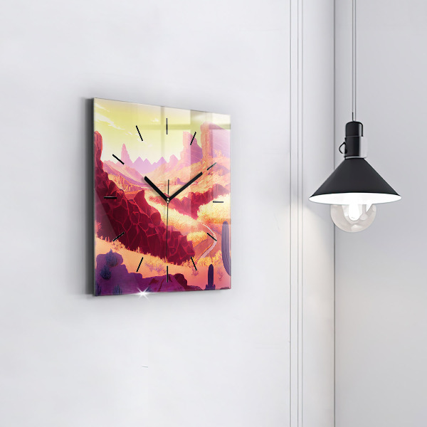 Szögletes fali üvegóra Arizona sivatag