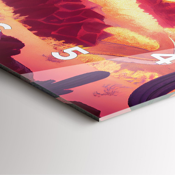 Szögletes fali üvegóra Arizona sivatag