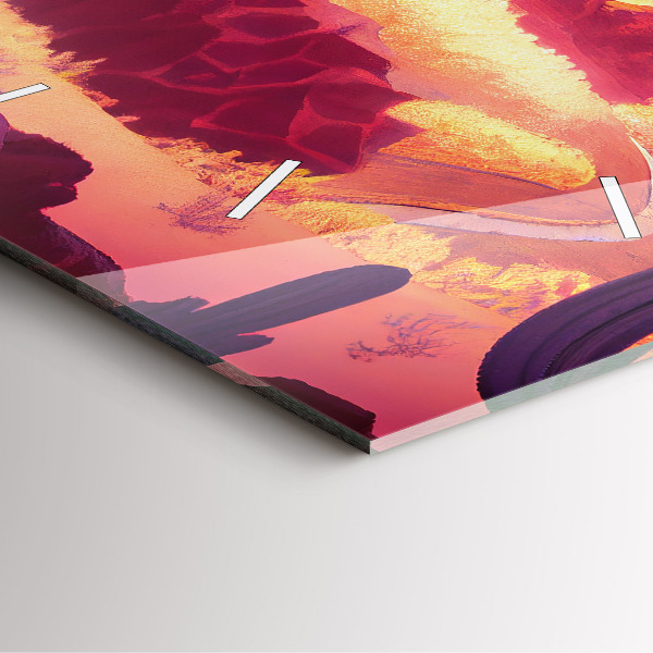 Szögletes fali üvegóra Arizona sivatag