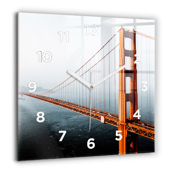 Szögletes fali üvegóra Golden Gate híd