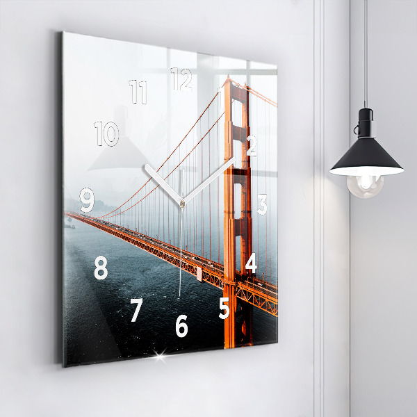 Szögletes fali üvegóra Golden Gate híd