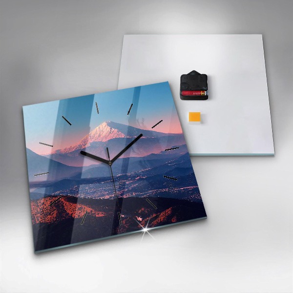 Szögletes fali üvegóra Hegyek, San Antonio, USA