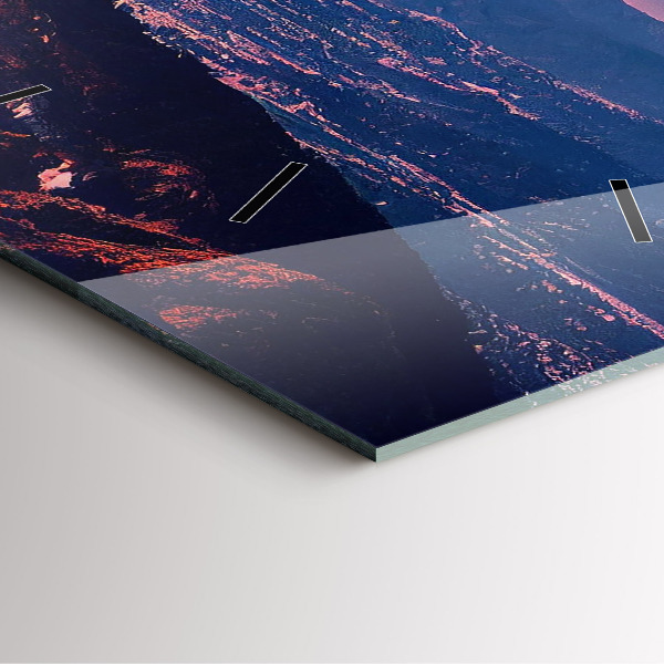 Szögletes fali üvegóra Hegyek, San Antonio, USA