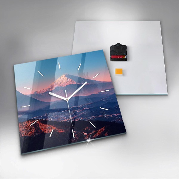 Szögletes fali üvegóra Hegyek, San Antonio, USA