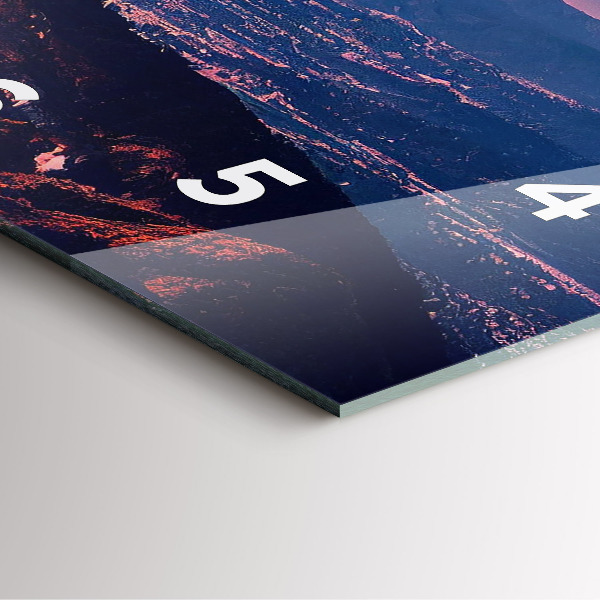 Szögletes fali üvegóra Hegyek, San Antonio, USA