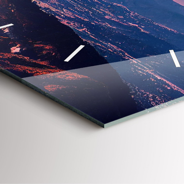 Szögletes fali üvegóra Hegyek, San Antonio, USA