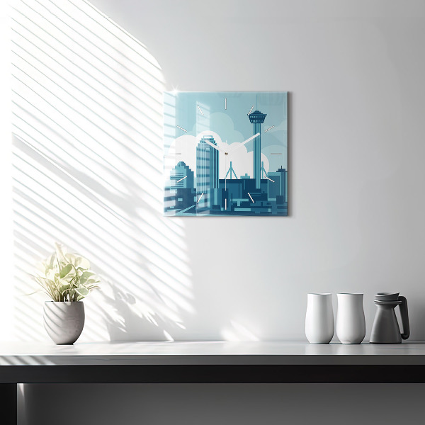 Szögletes fali üvegóra Építészet az USA-ban