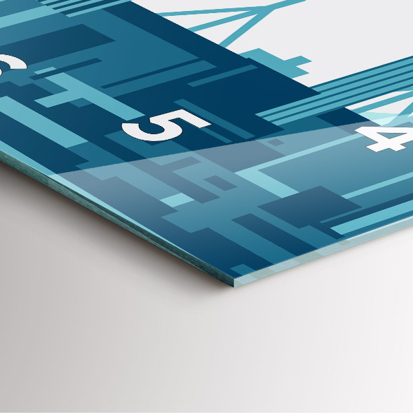 Szögletes fali üvegóra Építészet az USA-ban