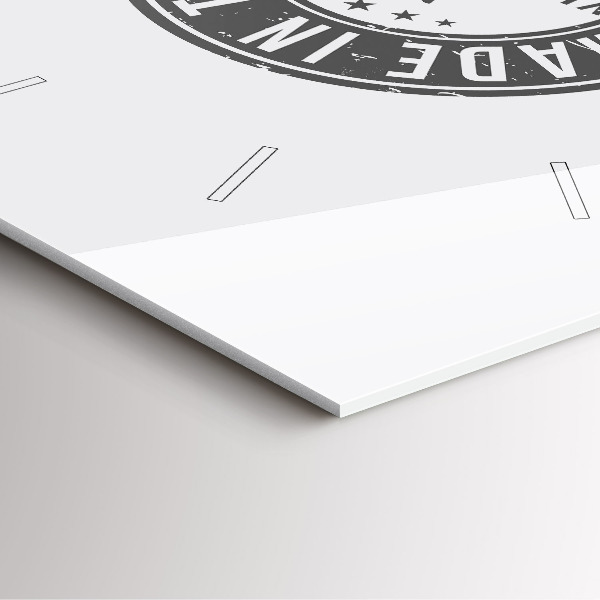 Szögletes fali üvegóra Texas bélyegző