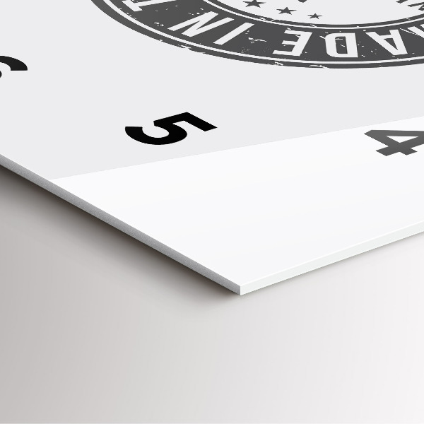 Szögletes fali üvegóra Texas bélyegző