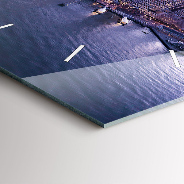 Szögletes fali üvegóra Kilátás San Franciscora