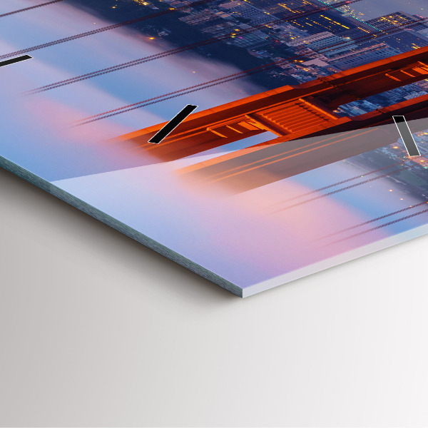 Szögletes fali üvegóra San Francisco híd