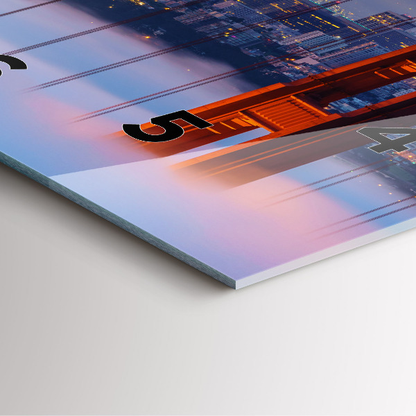 Szögletes fali üvegóra San Francisco híd