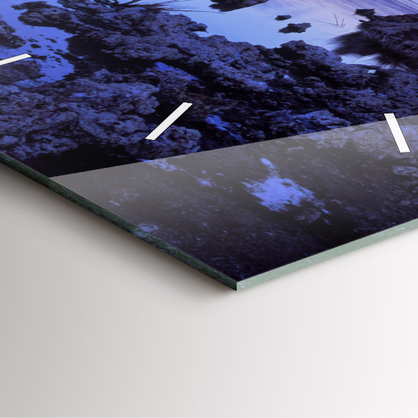 Szögletes fali üvegóra Kaliforniai tó