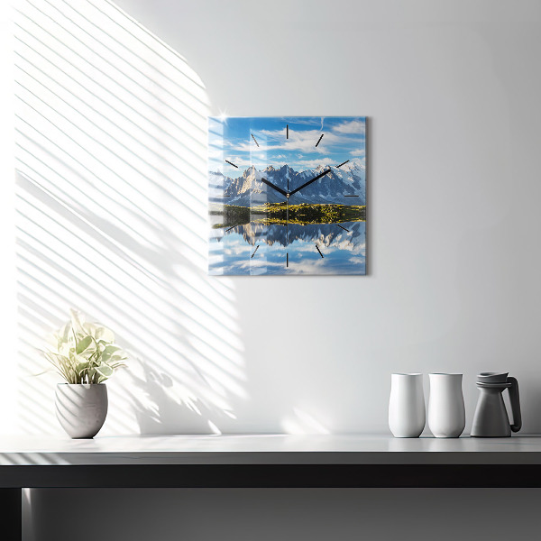 Szögletes fali üvegóra Chamonix-völgy, francia Alpok