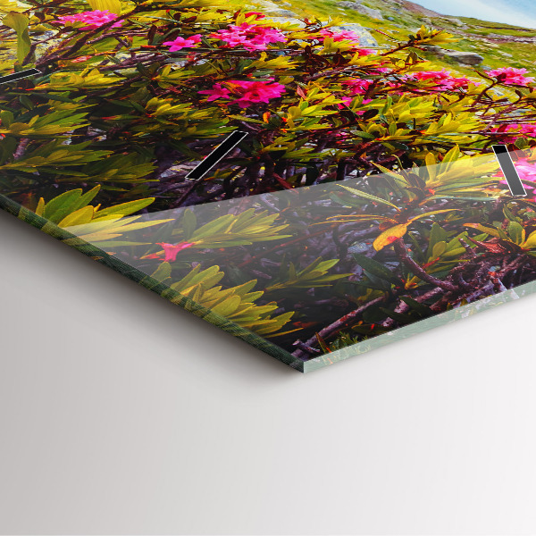 Szögletes fali üvegóra Mont Blanc gleccser Chamonix