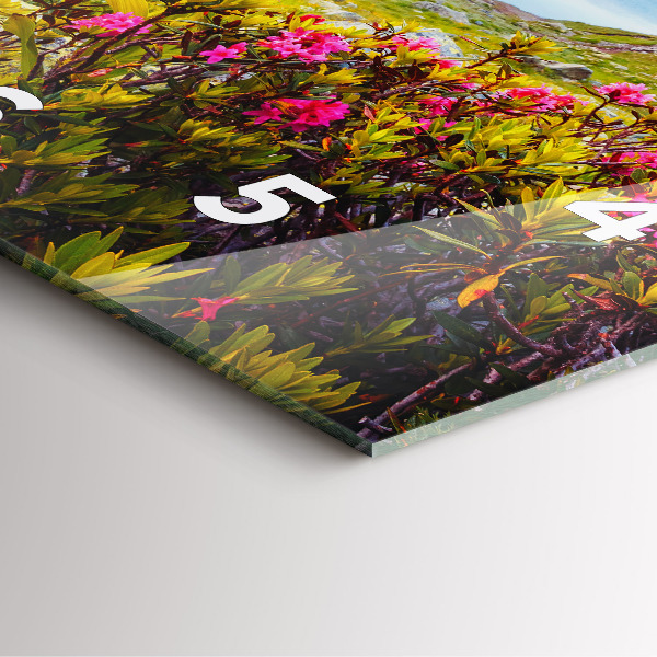 Szögletes fali üvegóra Mont Blanc gleccser Chamonix