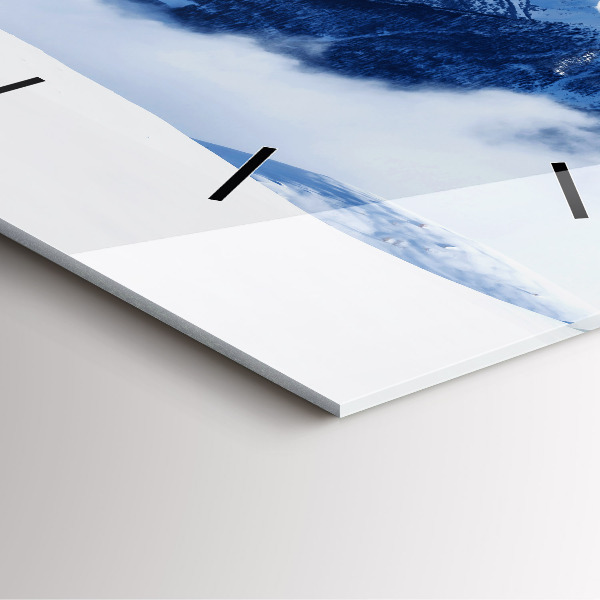 Szögletes fali üvegóra Hegyi panoráma