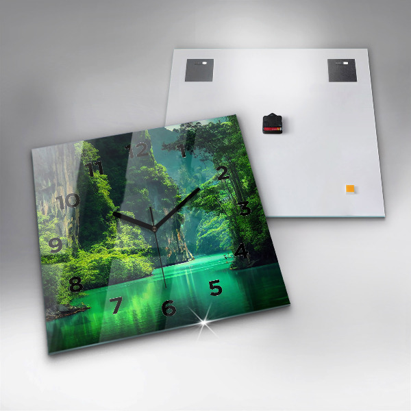 Szögletes fali üvegóra Thaiföld természeti tája