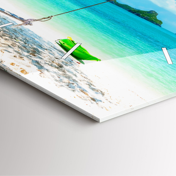 Szögletes fali üvegóra Napos sziget Thaiföld