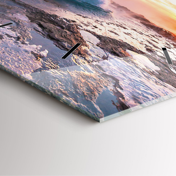 Szögletes fali üvegóra Gejzír Izland szigetén