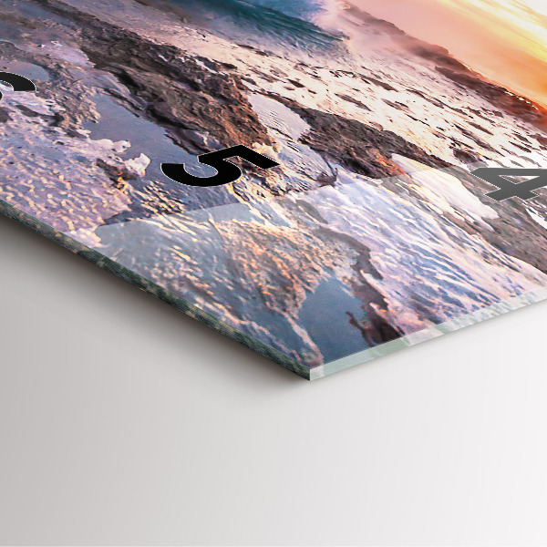 Szögletes fali üvegóra Gejzír Izland szigetén