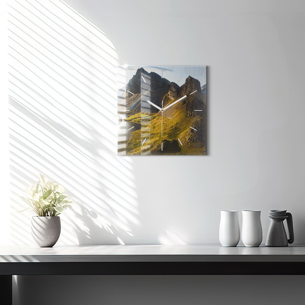 Szögletes fali üvegóra Út Izlandon