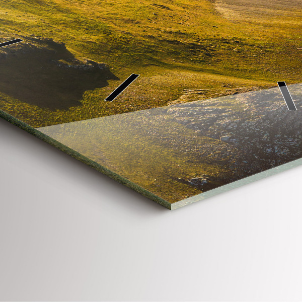 Szögletes fali üvegóra Út Izlandon