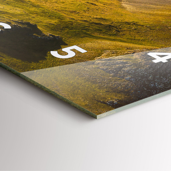 Szögletes fali üvegóra Út Izlandon