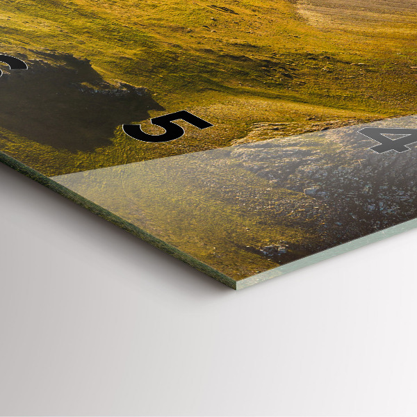 Szögletes fali üvegóra Út Izlandon