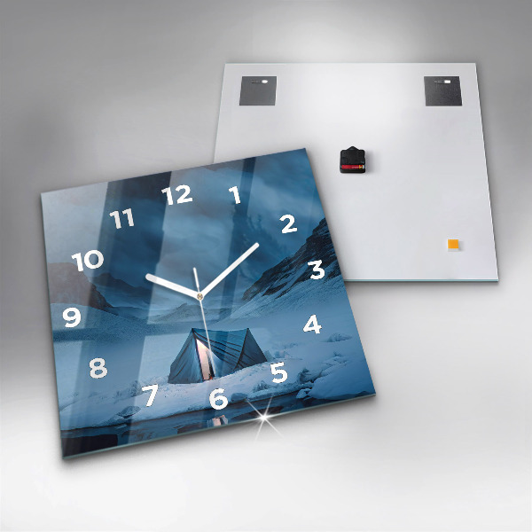 Szögletes fali üvegóra Sátor Izland hegyei között