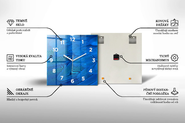 Szögletes fali üvegóra Sátor Izland hegyei között